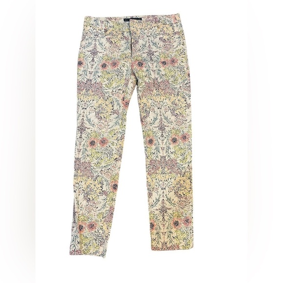 Zara Basics Floral Capri Pants-size Medium - Picture 1 of 5